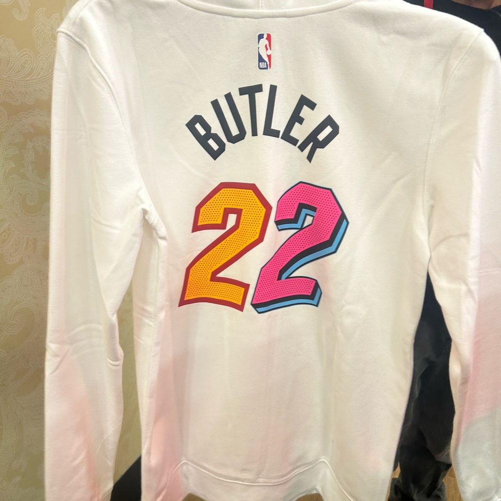 White Long Sleeve Jersey with Colorful Number 22 med and Lg